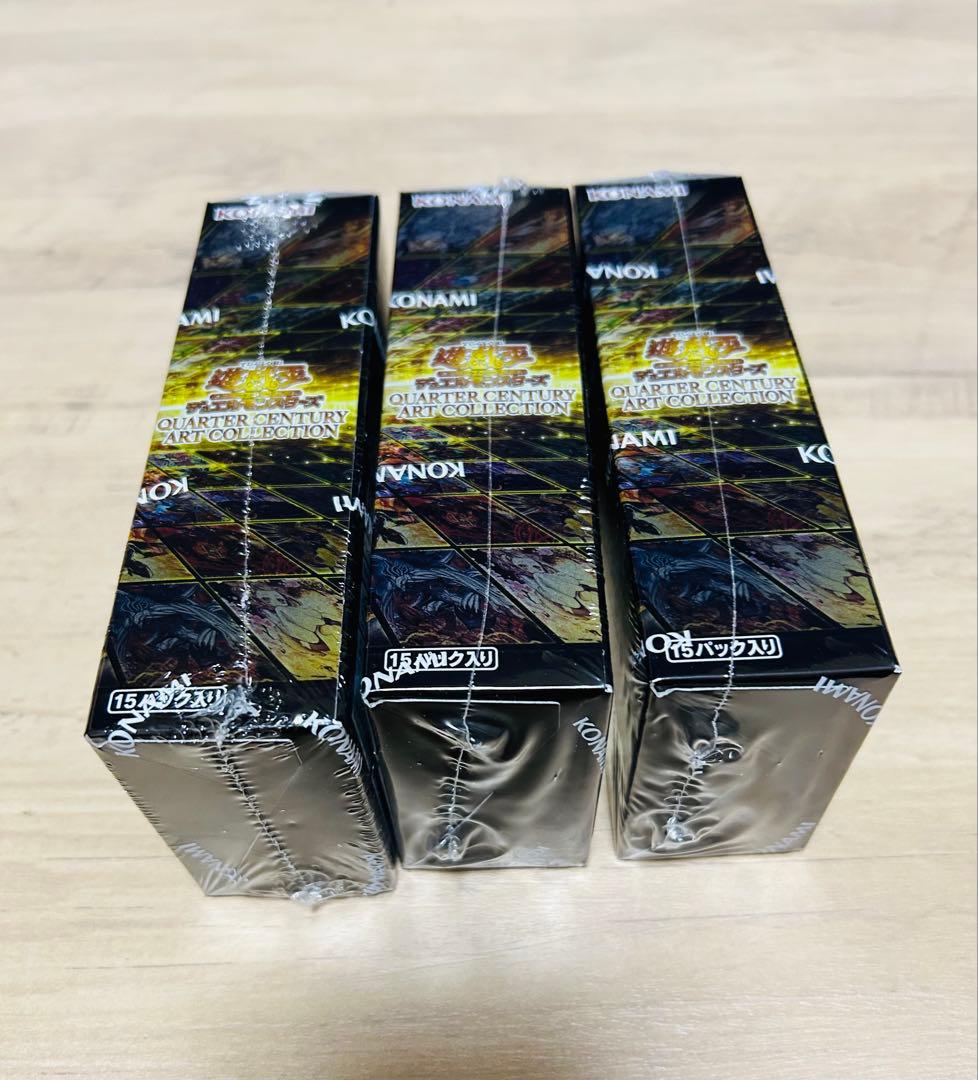 遊戯王 クォーターセンチュリーアートコレクション シュリンク付き　3box