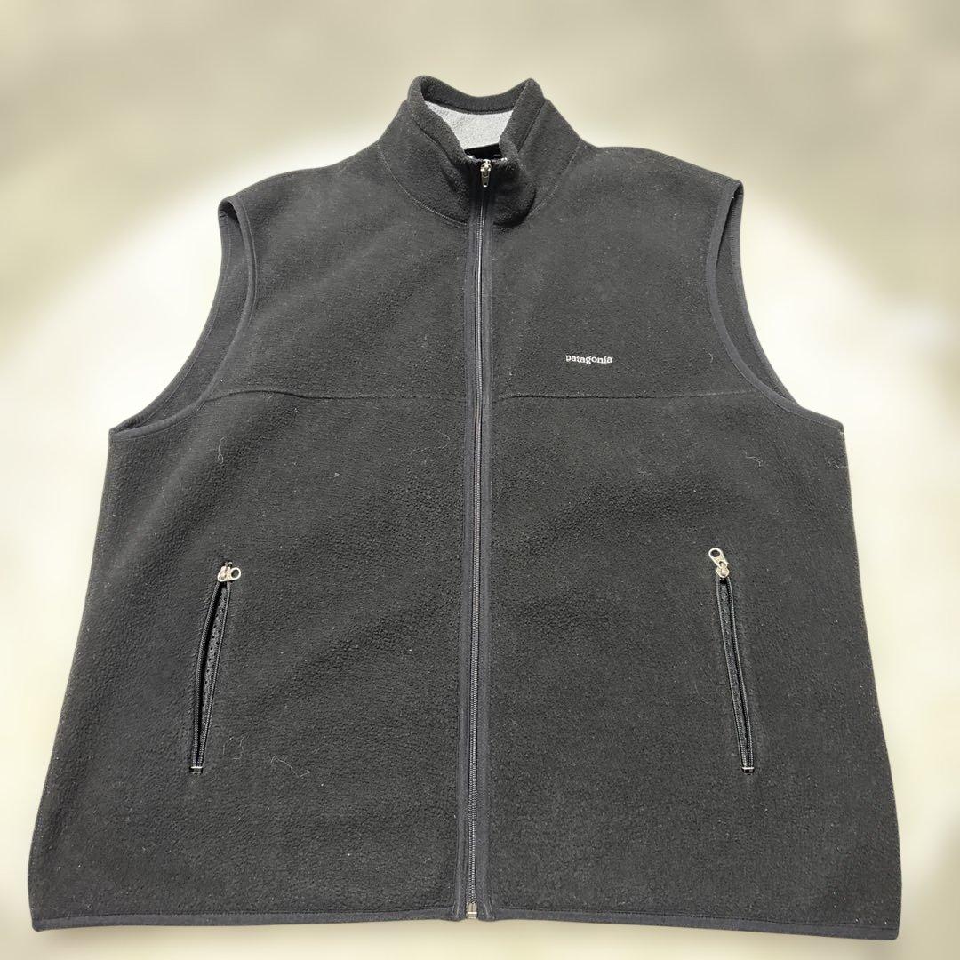 00年製パタゴニアシンチラベスト　ブラックXXL