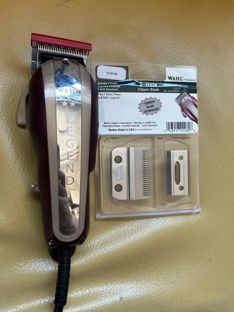 WAHL レジェンド コード式バリカン + 替刃　50Hz