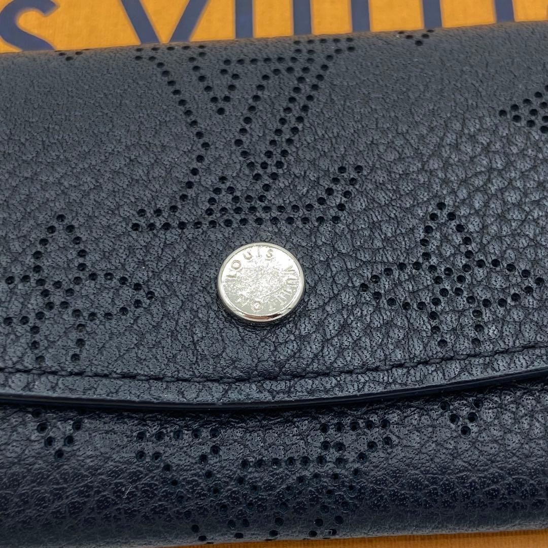 LOUIS VUITTON キーケース モノグラム パンチング ブラック