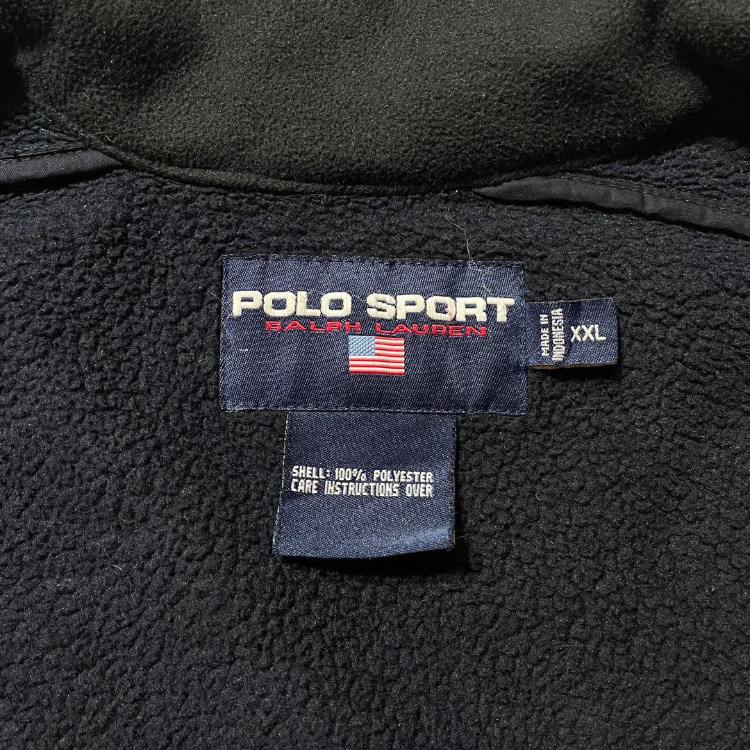90s polo sports ポロスポーツ　ナイロンジャケット　フリース