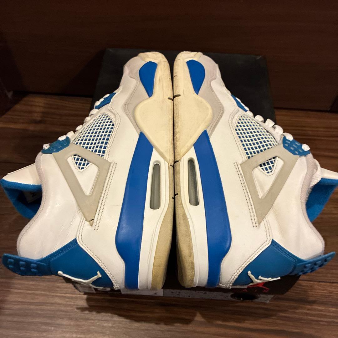 ト*う様 ナイキ エアジョーダン4 レトロ ミリタリーブルー