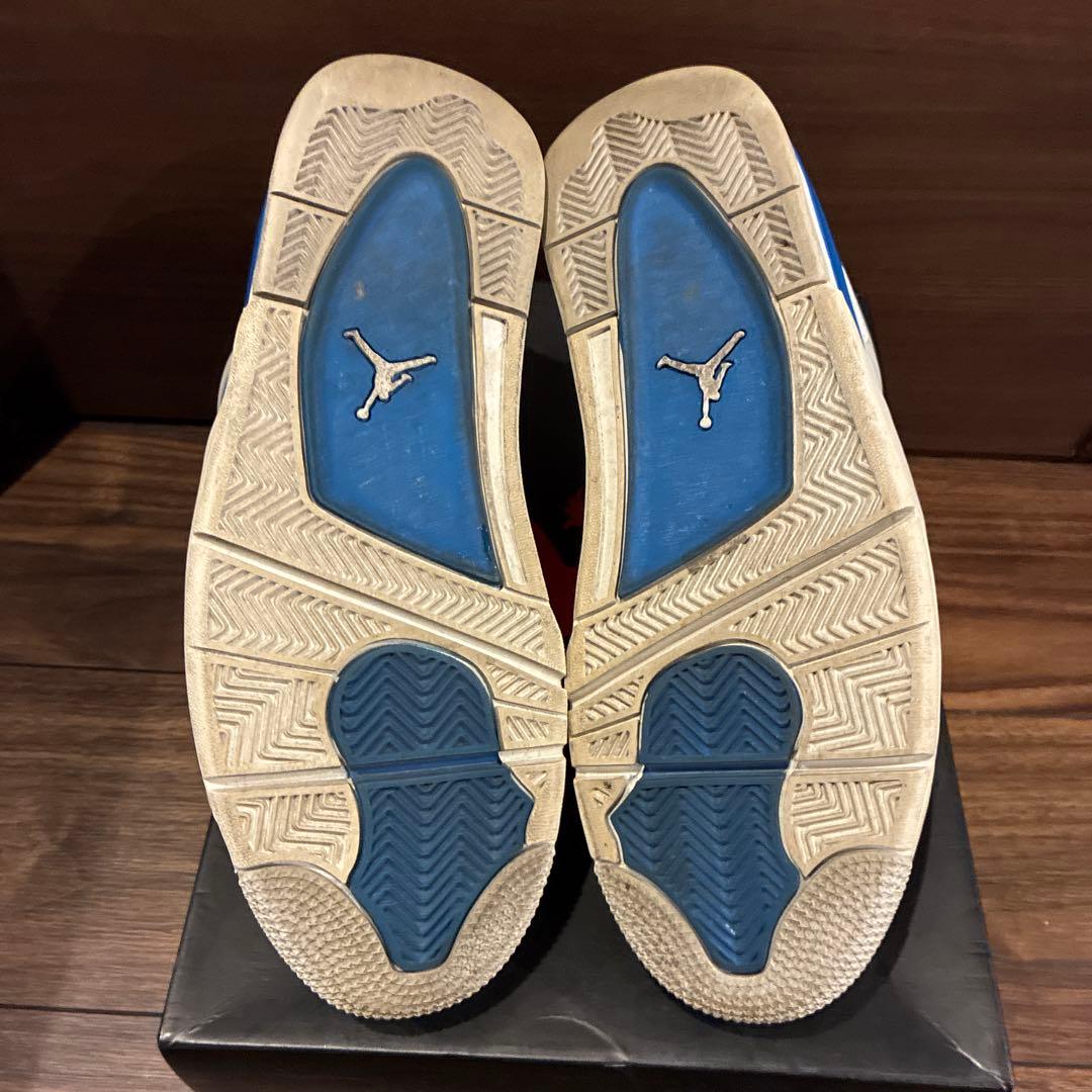 ト*う様 ナイキ エアジョーダン4 レトロ ミリタリーブルー