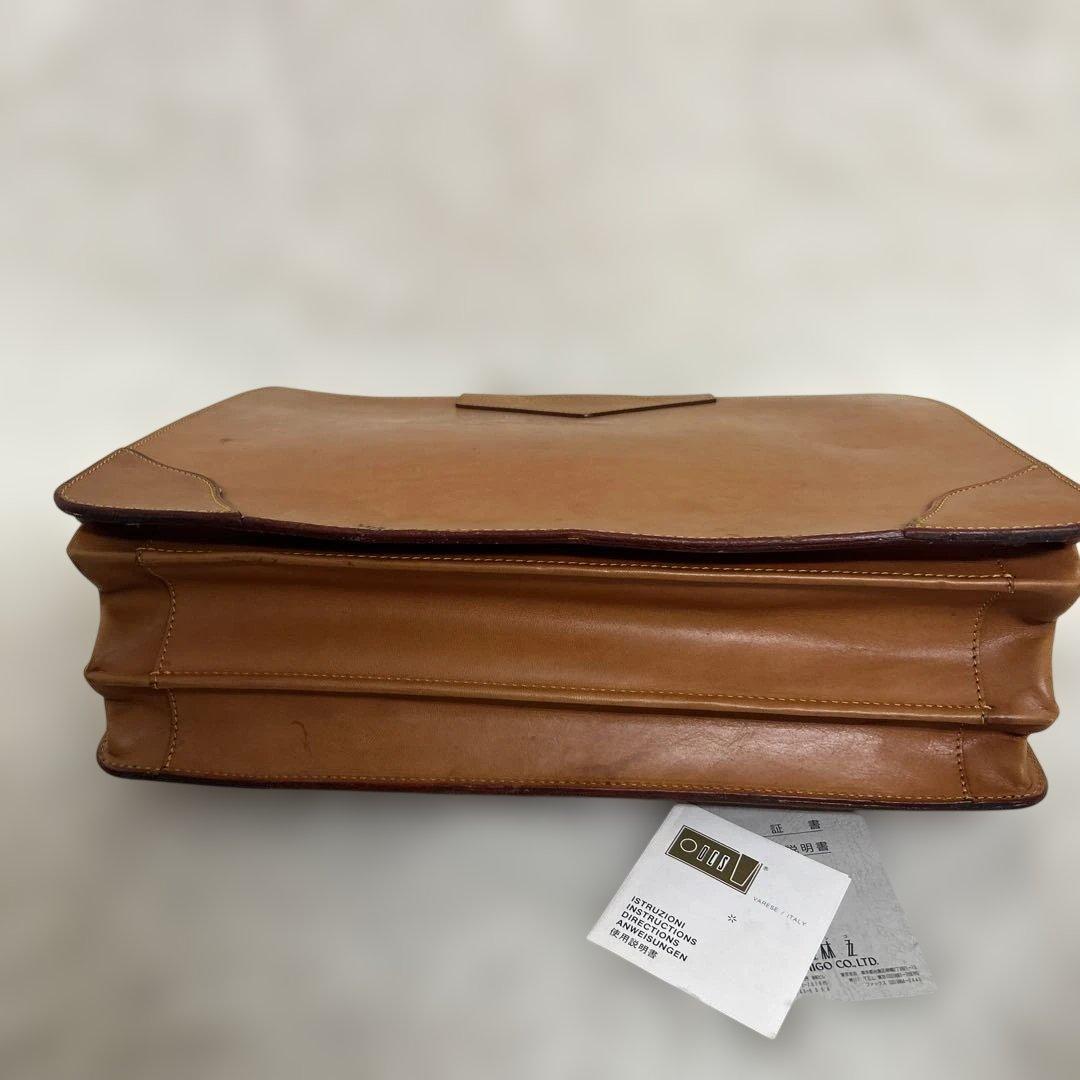 FIVE WOODS 林五　本革　最高級　ダレスバッグ　ビジネスバッグ　キャメル