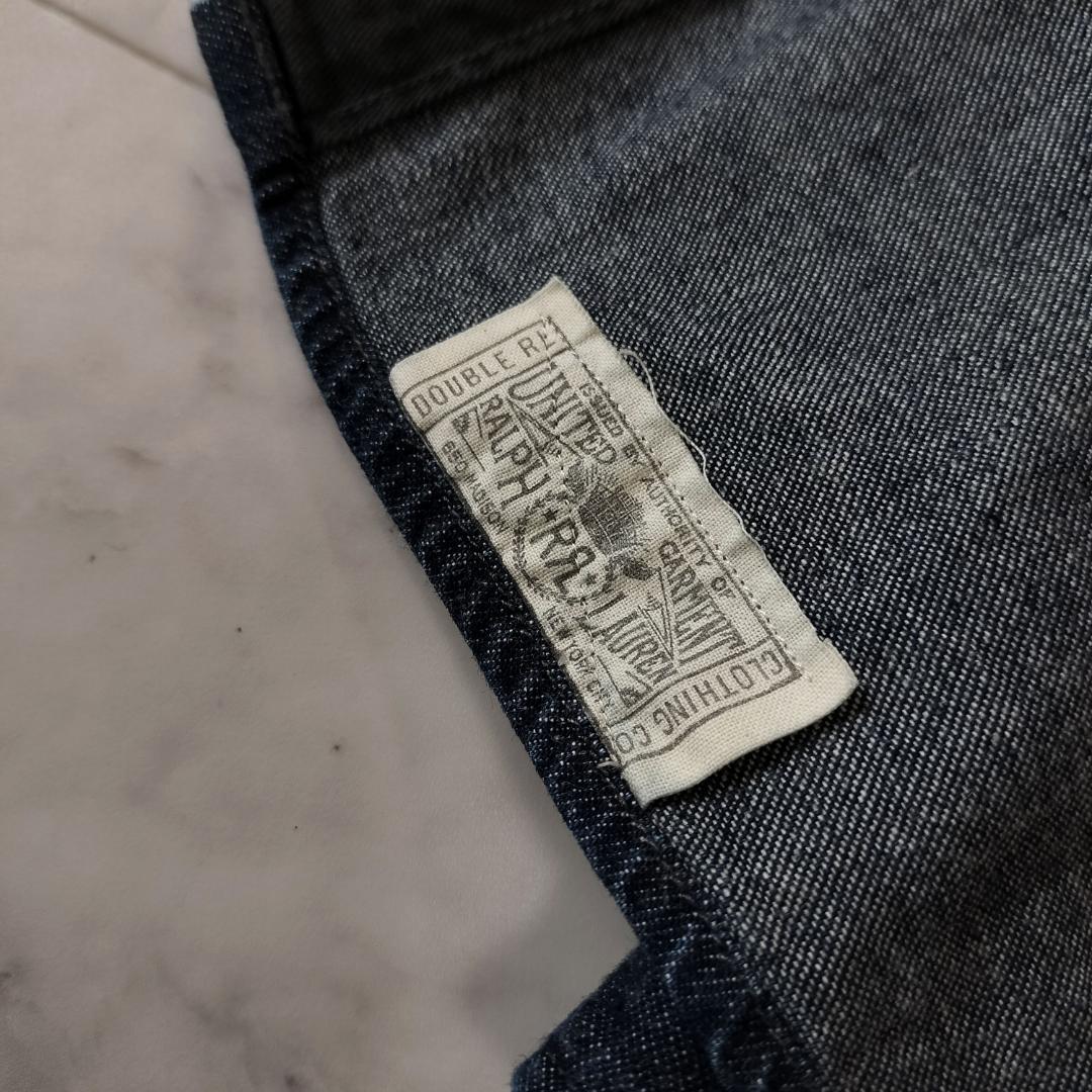 RRL デニムワークシャツ XL インディゴ ヴィンテージ加工 ダブルアールエル