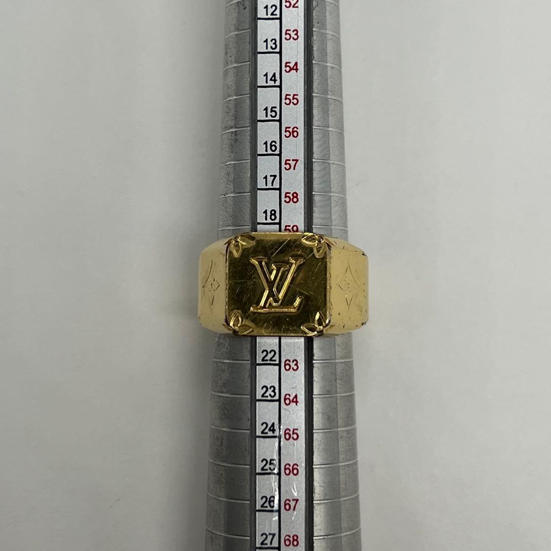 ルイヴィトン モノグラム シグネットリング Lサイズ 21号 M80191