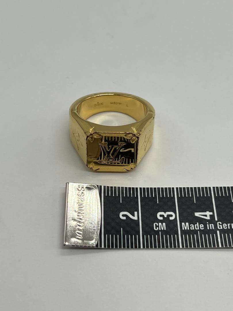 ルイヴィトン モノグラム シグネットリング Lサイズ 21号 M80191