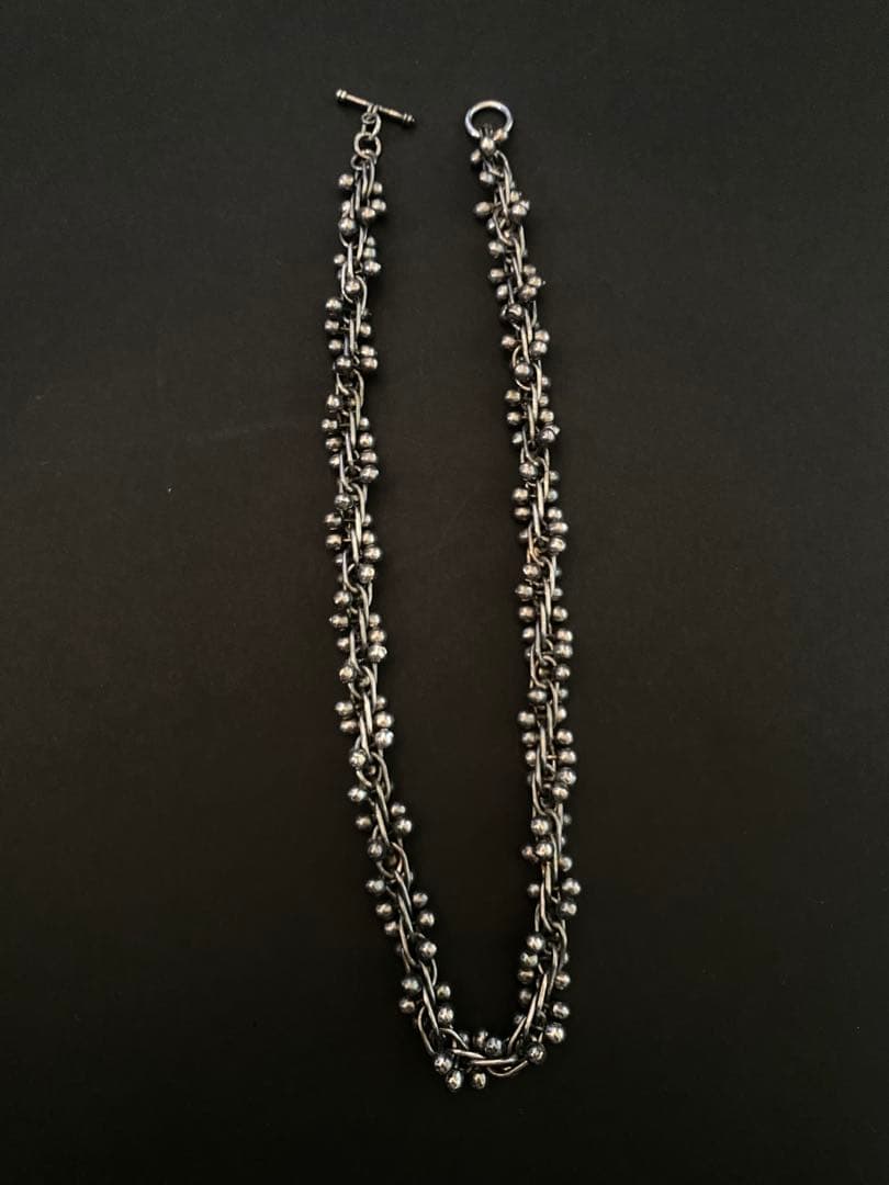 ヴィンテージ DNA チェーンリンク シルバー ネックレス