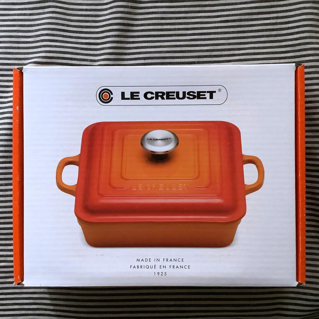 【ルクルーゼジャポン正規品】ココットキャレ/ スクエアココット24センチ