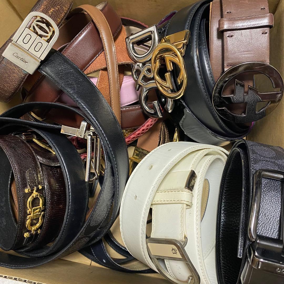 ベルト まとめ セット 本革 レザー メンズ レディース ブランド 大量