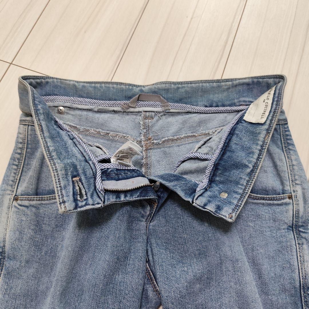 BRUNELLO CUCINELLI スリムジーンズ ウォッシュブルー 36