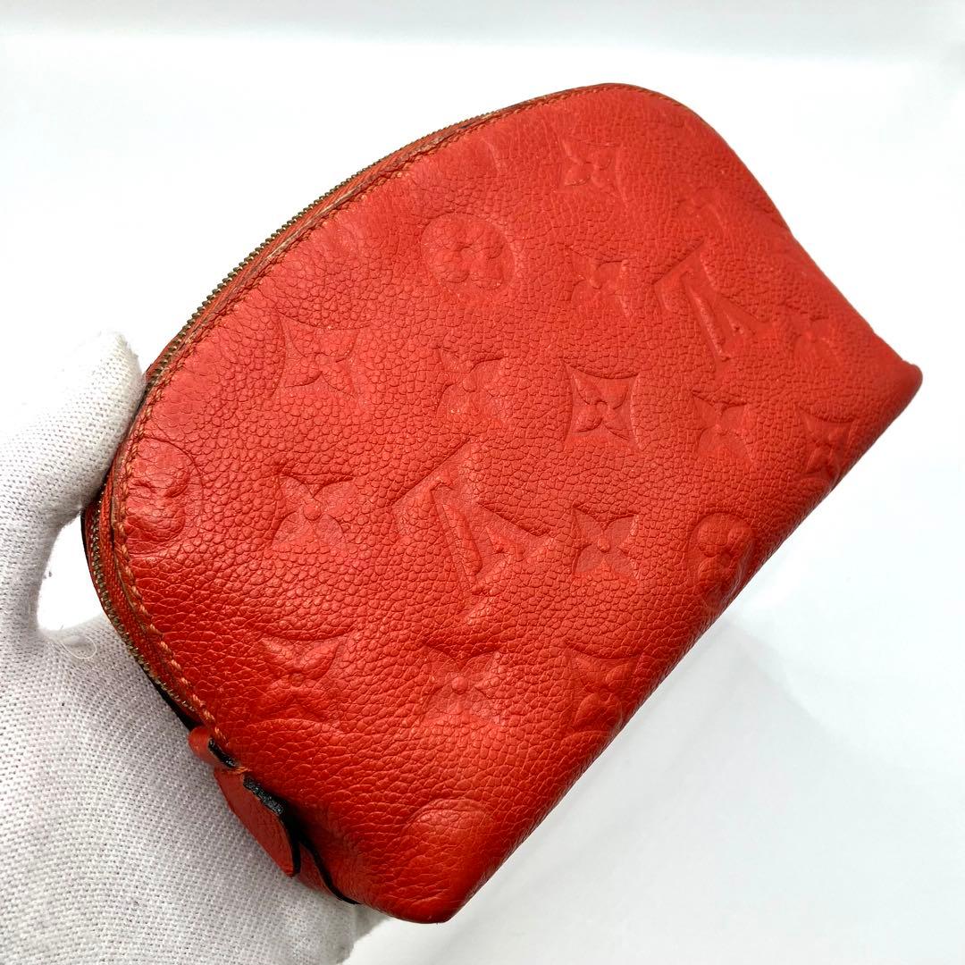 【良品】ルイヴィトン ポシェット コスメティック ポーチ アンプラント 赤