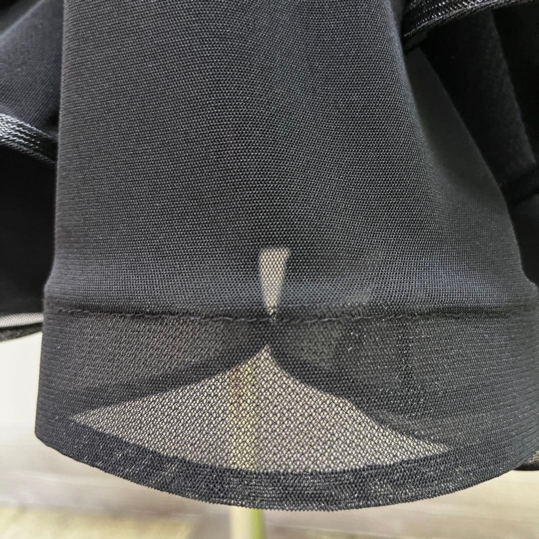 新品 社交ダンス スカート ブラック 縦フリル パーティ 発表会 デモ