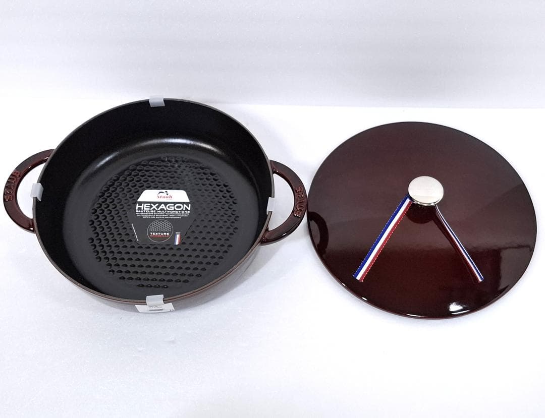 新品★ストウブ STAUB★ニダベイユ ソテーパン★24cm★グレナディンレッド