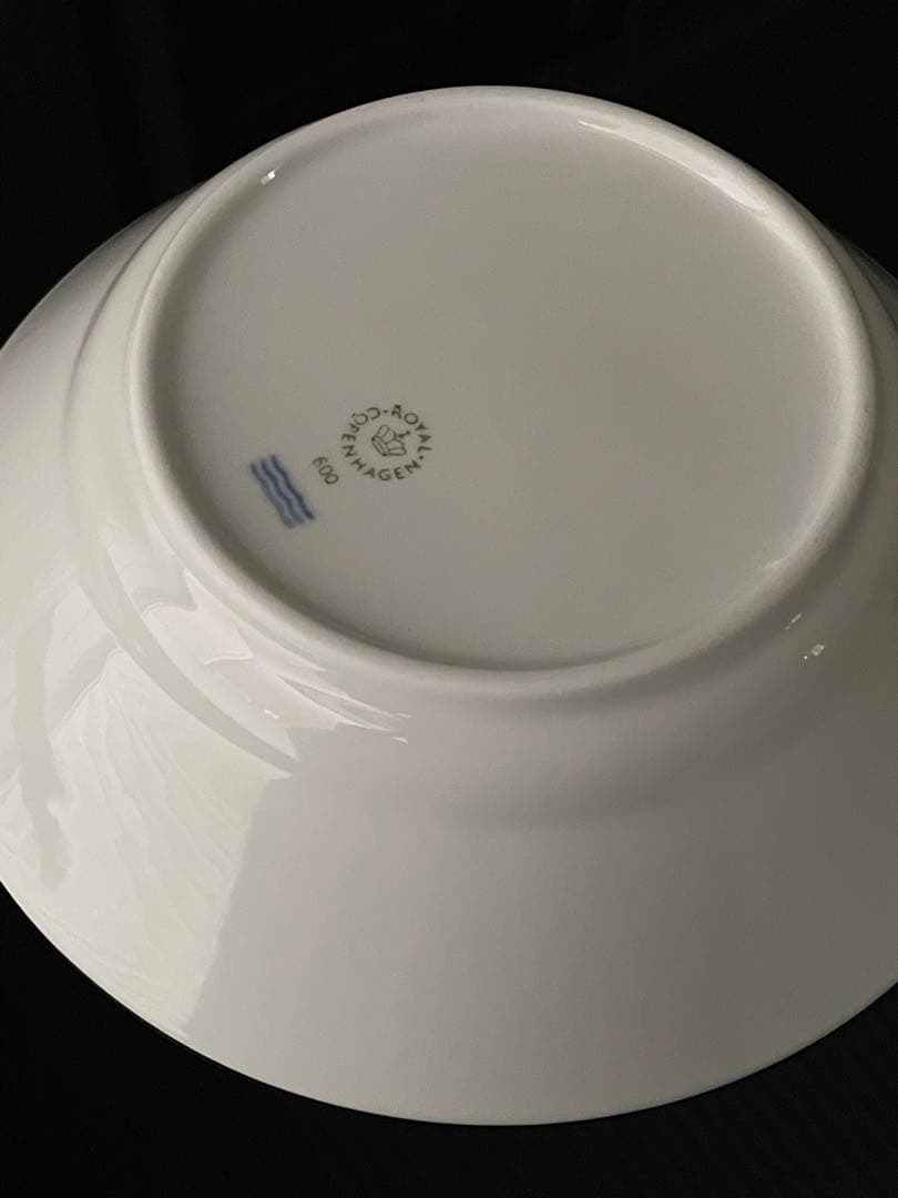 【新品】ロイヤルコペンハーゲン ホワイトフルーテッド ディーププレート17cm