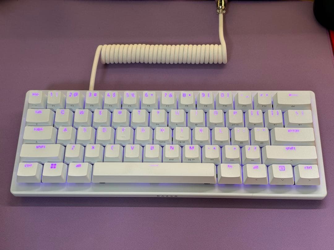 【美品】Razer Huntsman V3 Pro Mini ホワイト US配列