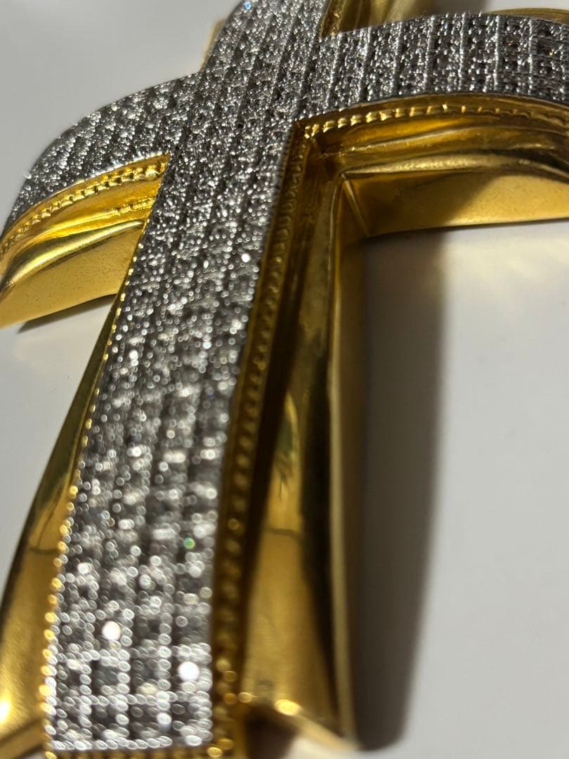 pimpcode 特大クロストップ ネックレス b-boy ロングテニスチェーン