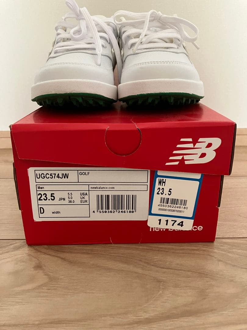 ニューバランス 23.5　UGC574JW ゴルフ　シューズ　スパイク