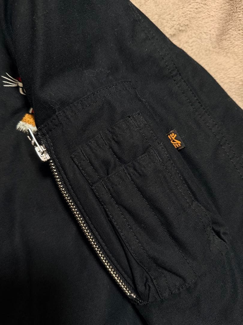 ALPHA USA 虎 ベトナム MA-1 スタジャン スカジャン unisex