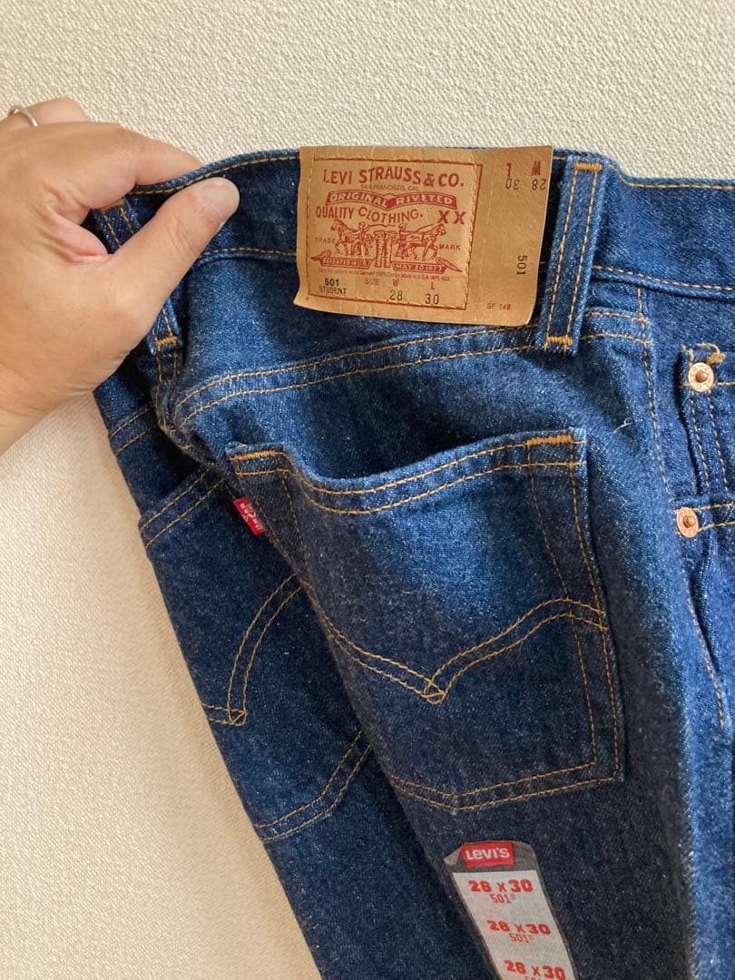 新品未使用 Levis501 デッドストック 90s アメリカ製 student
