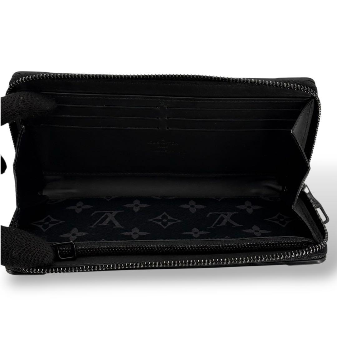新型　ルイヴィトン モノグラム エクリプス トランク ジッピーウォレット 長財布