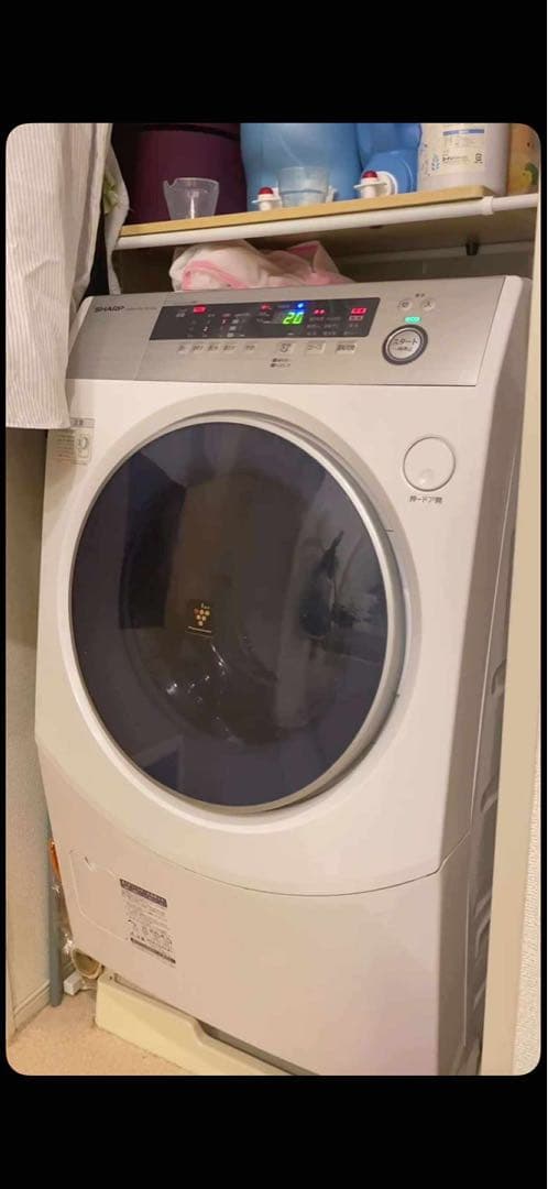 SHARP ドラム式洗濯機 ES-H10B-WL