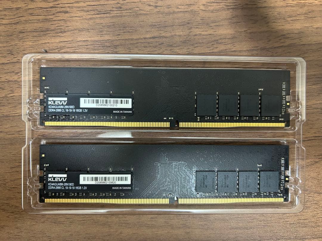 H*o様 KLEVV デスクトップPC用メモリ DDR4 2666MHz 32G