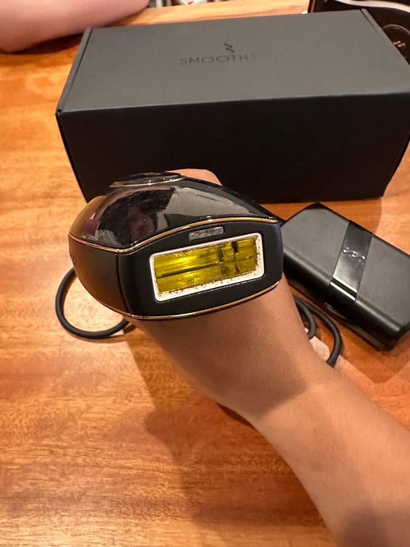 家庭用光脱毛器　スムーズスキンpure fit マスク　クリーム付き