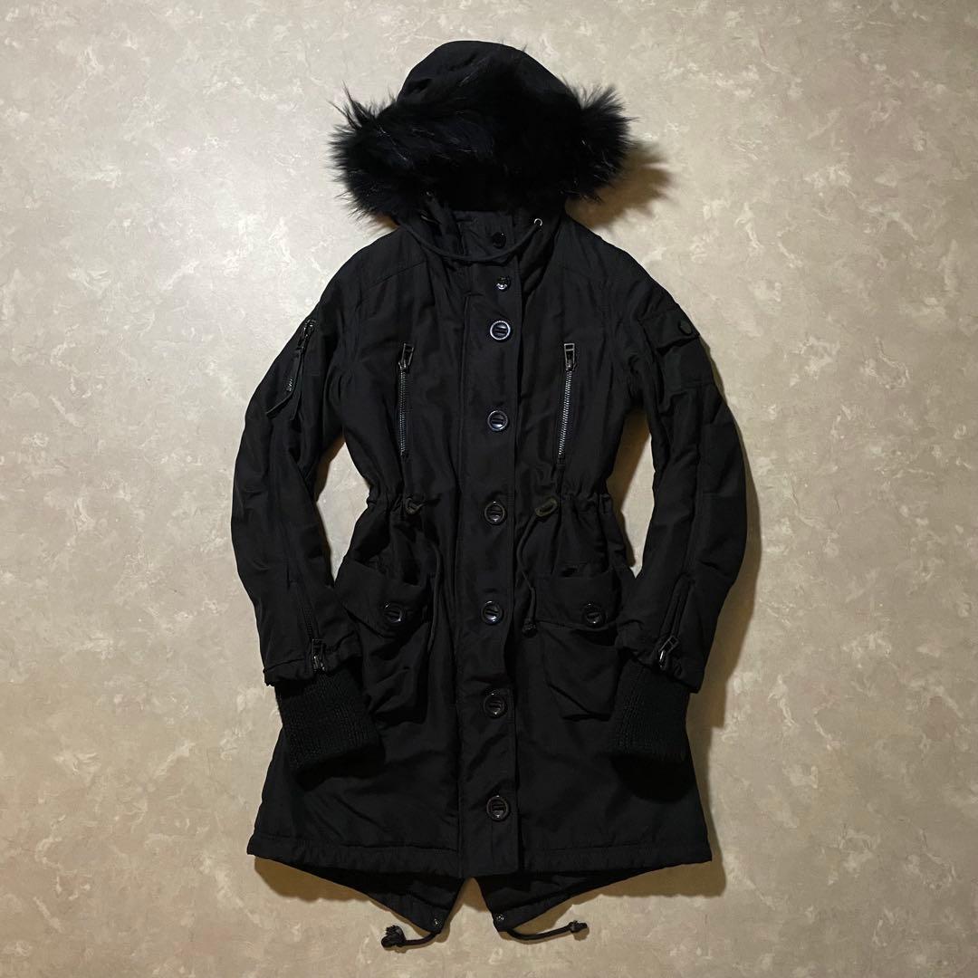 00s archive モッズコート ギミック ファー付き グランジ y2k