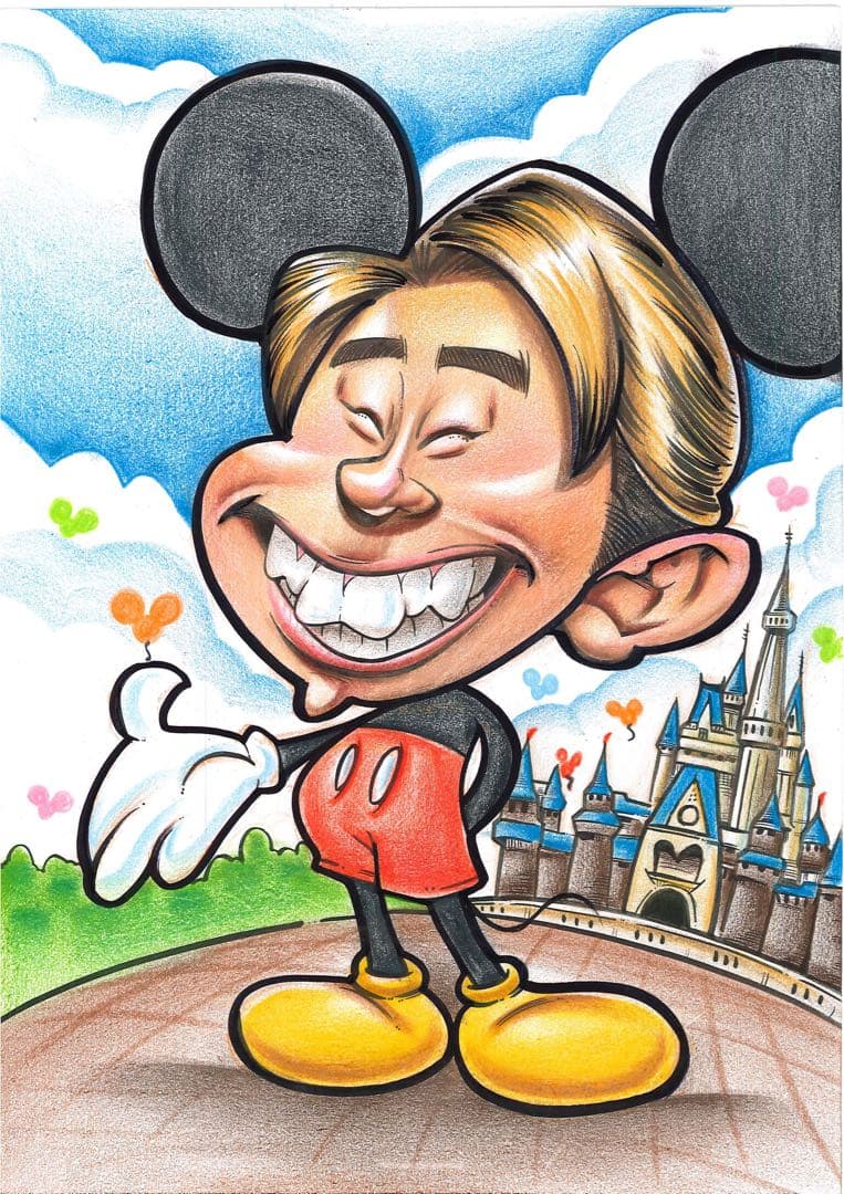 世界で1枚のオーダーメイド似顔絵★大人数ok☆家族一緒に☆ウェルカムボード