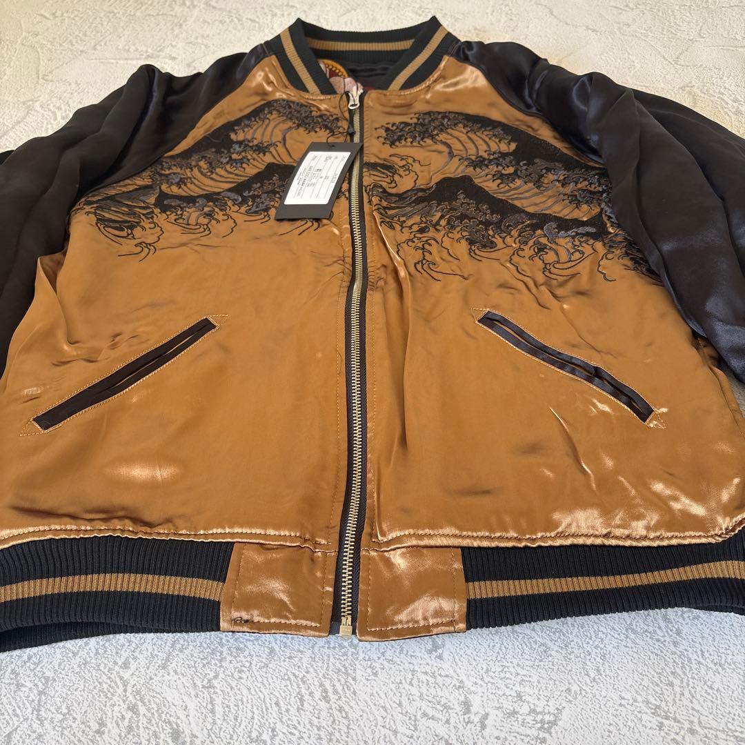 未使用タグ付き：絡繰魂 ワンピース 四皇 リバーシブル スカジャン Mサイズ