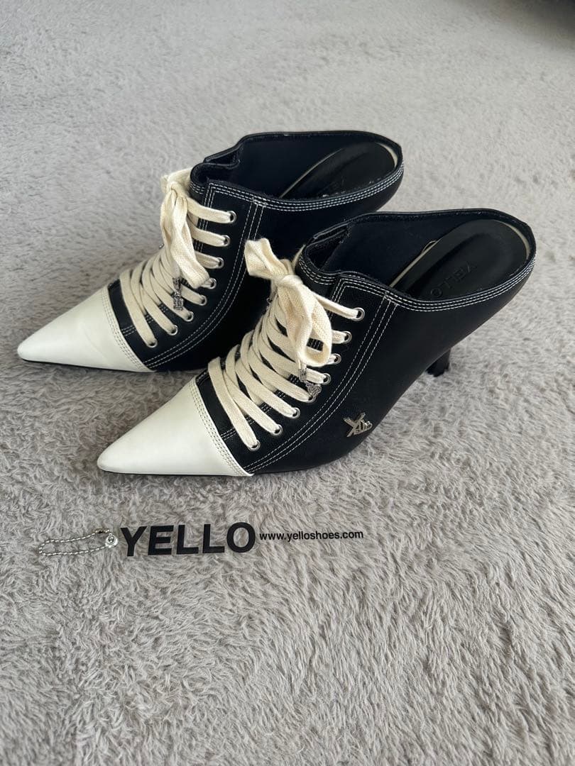 YELLO スニーカーミュールヒールブラックXL