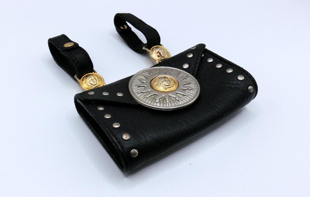 B 　ジャンニヴェルサーチ　メデユーサ　スタッズ 　ウエストポーチ