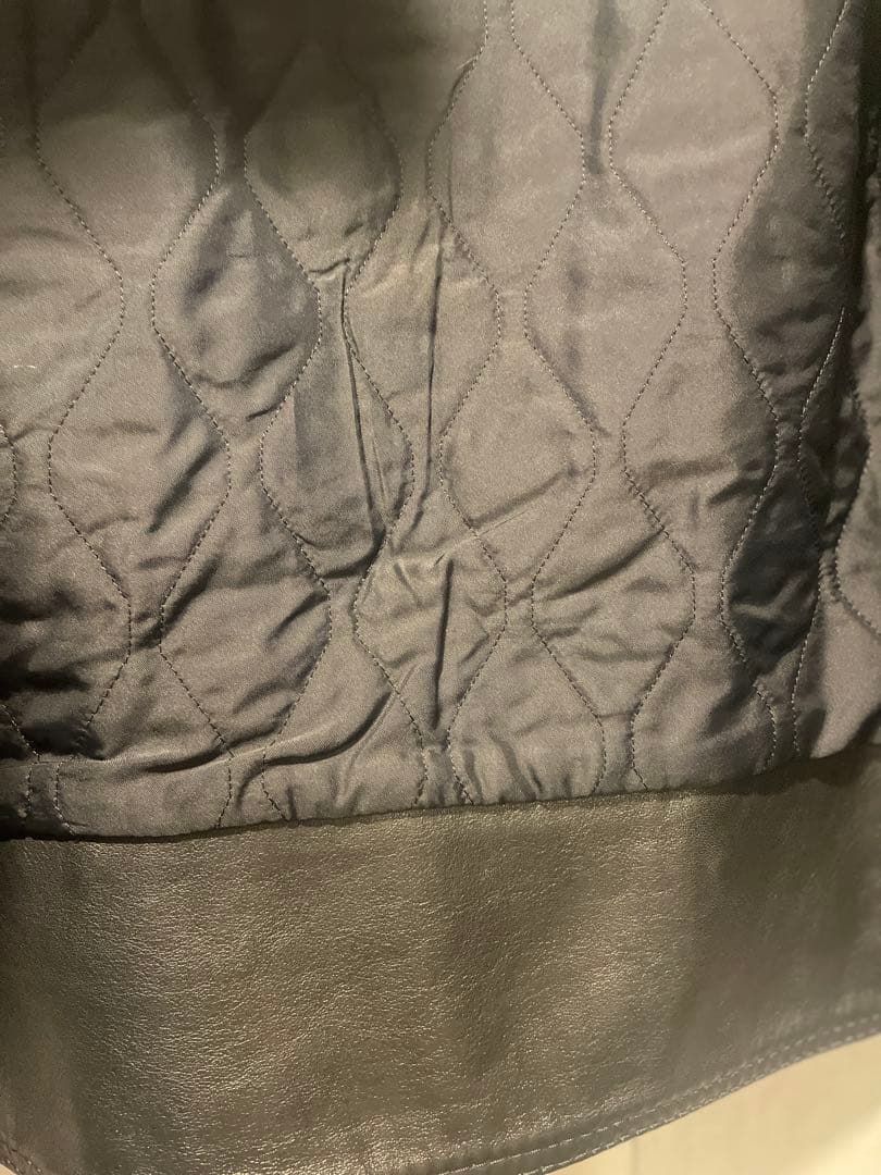 バレンシアガ　黒レザー　シングル　ライダースジャケット　48 定価50万