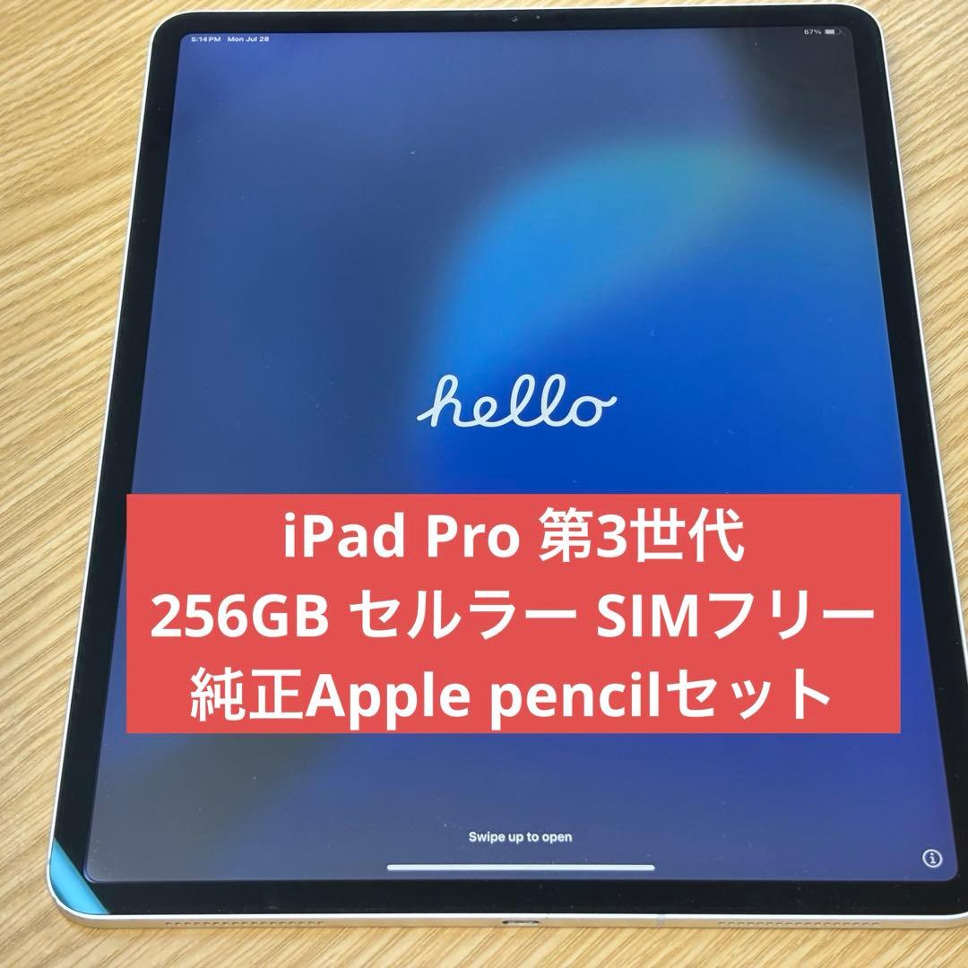 【ユ。】iPad Pro 12.9 256GB セルラー Pencil付