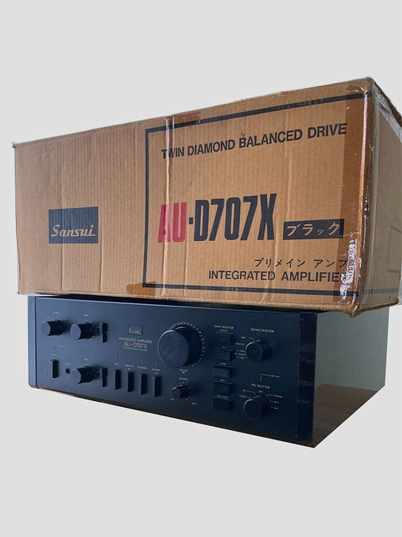 【外観美品】ジャンクSANSUI AU-D707X元箱・説明書・当時カタログ付き