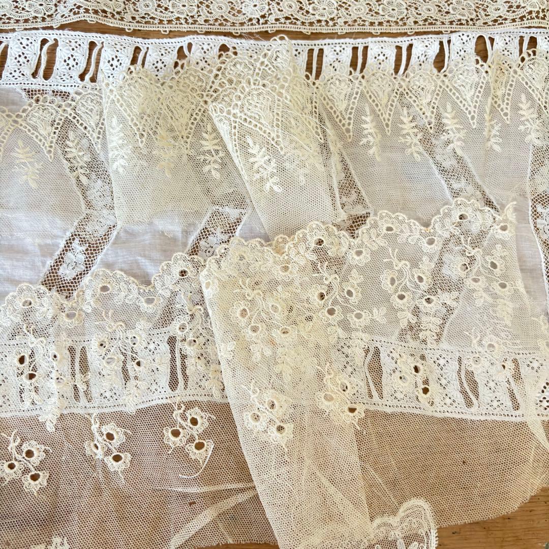 フランスアンティークレース.ハンカチ色々セット