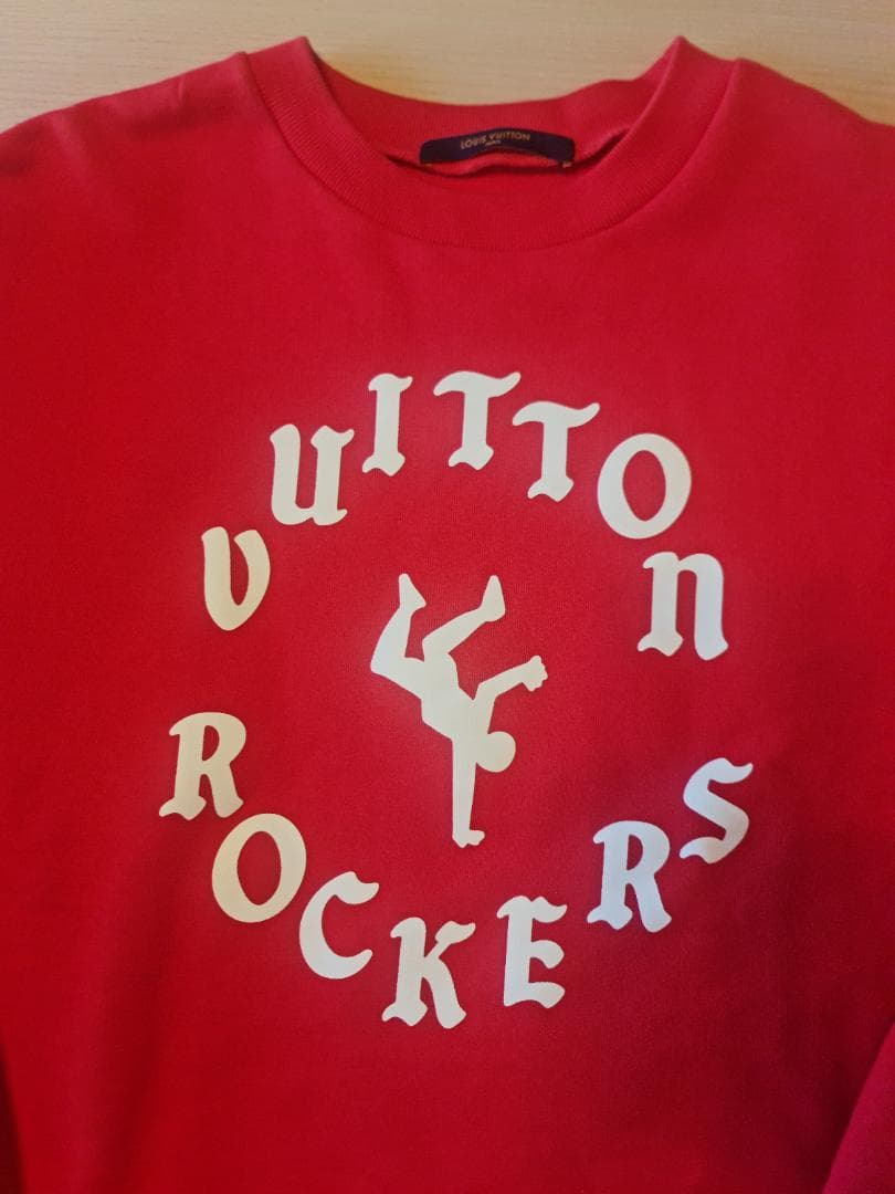 LOUIS VUITTON ロゴ入りスウェットシャツ レッド