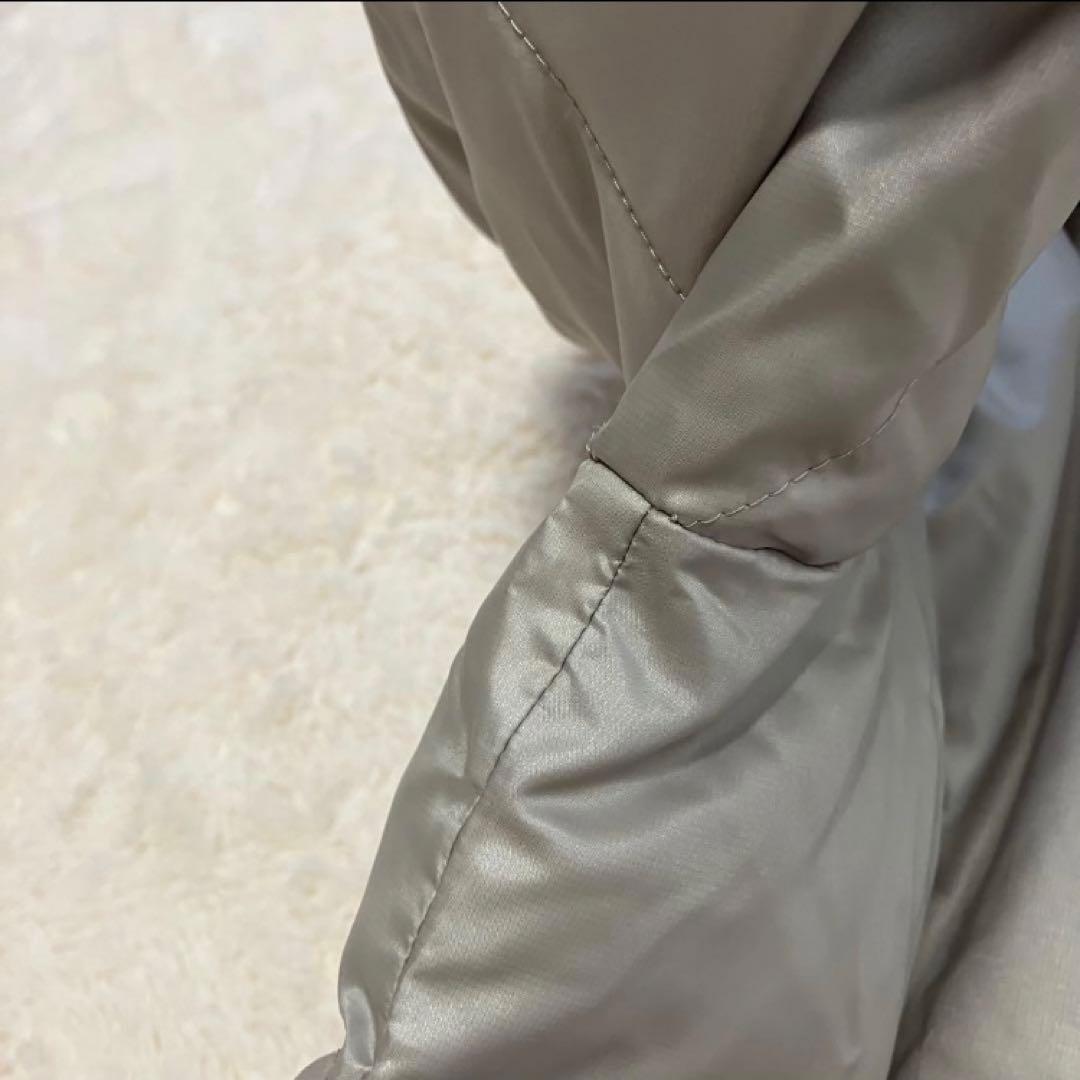 極美品 23区 ダウンロングコート ショールカラー ベルトAライン 大きい 48