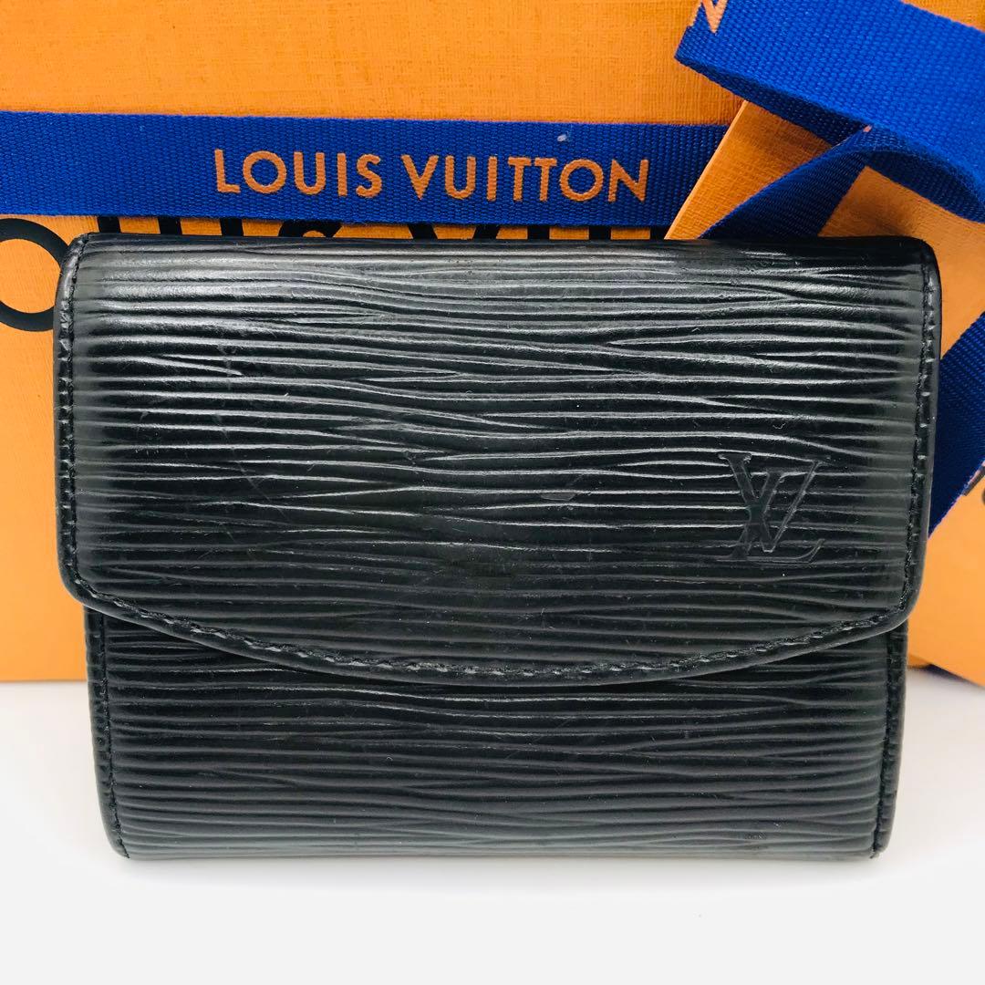 ルイヴィトン✨エピ 黒 ポルトモネ サーンプル ケース ブラック ノワール