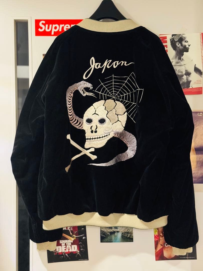 テーラー東洋　別珍　ドクロ柄