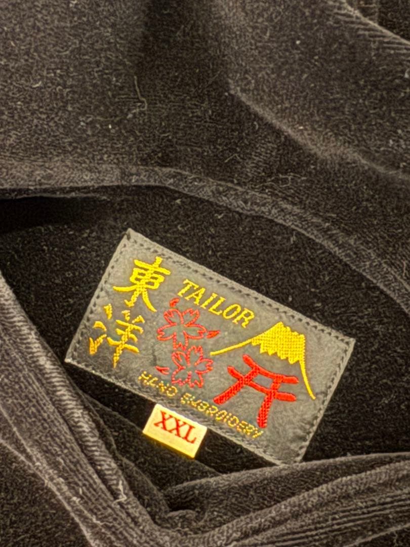 テーラー東洋　別珍　ドクロ柄