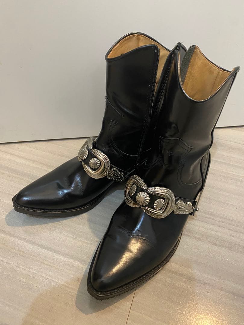 ★TOGAPULLA★本革バックルブーツ38美品