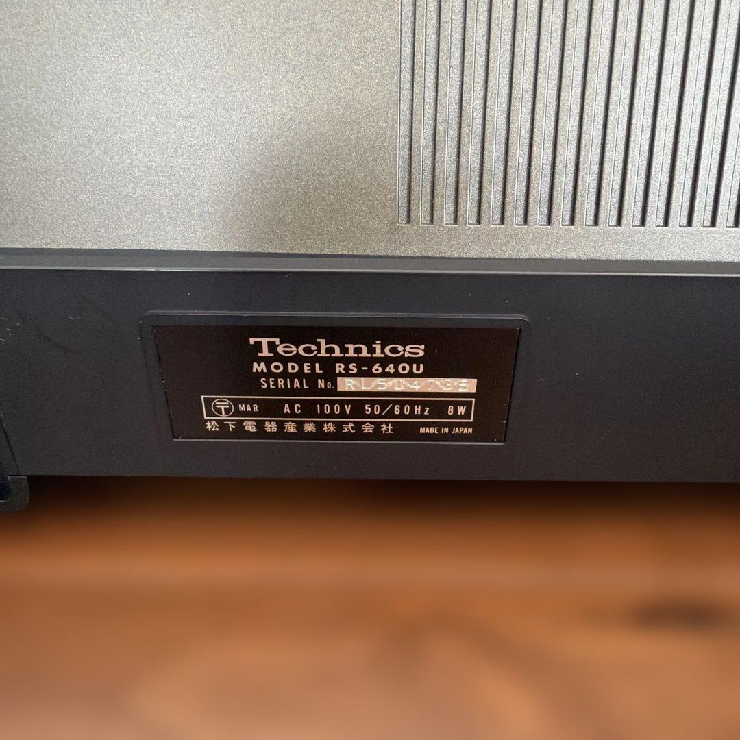 Technics テクニクス RS-640U カセットステレオデッキ 稼働品