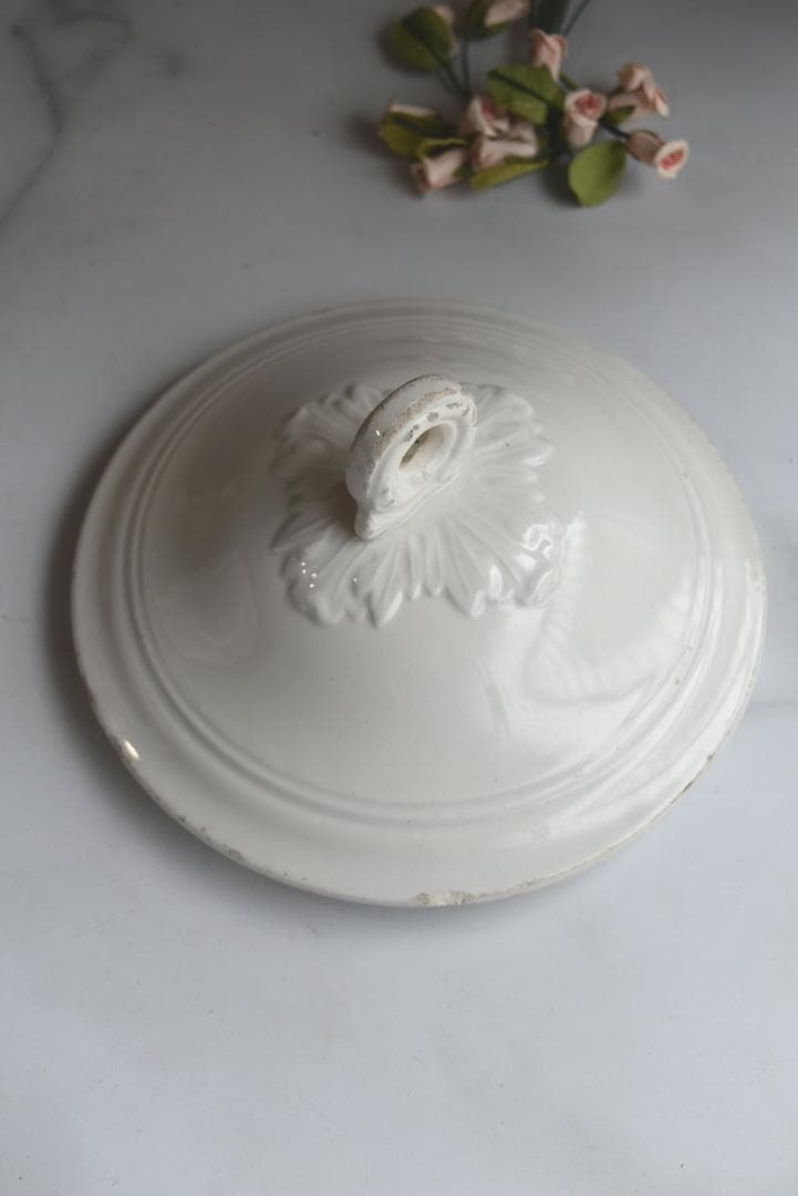 珍しい窯　フランス19世紀　美しいスーピエ（小）印有　フランスアンティーク