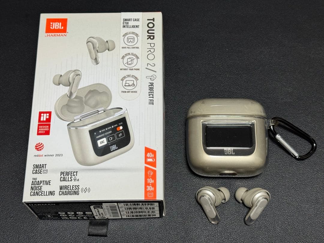 JBL TOUR PRO 2 ワイヤレスイヤホン シャンパンゴールド