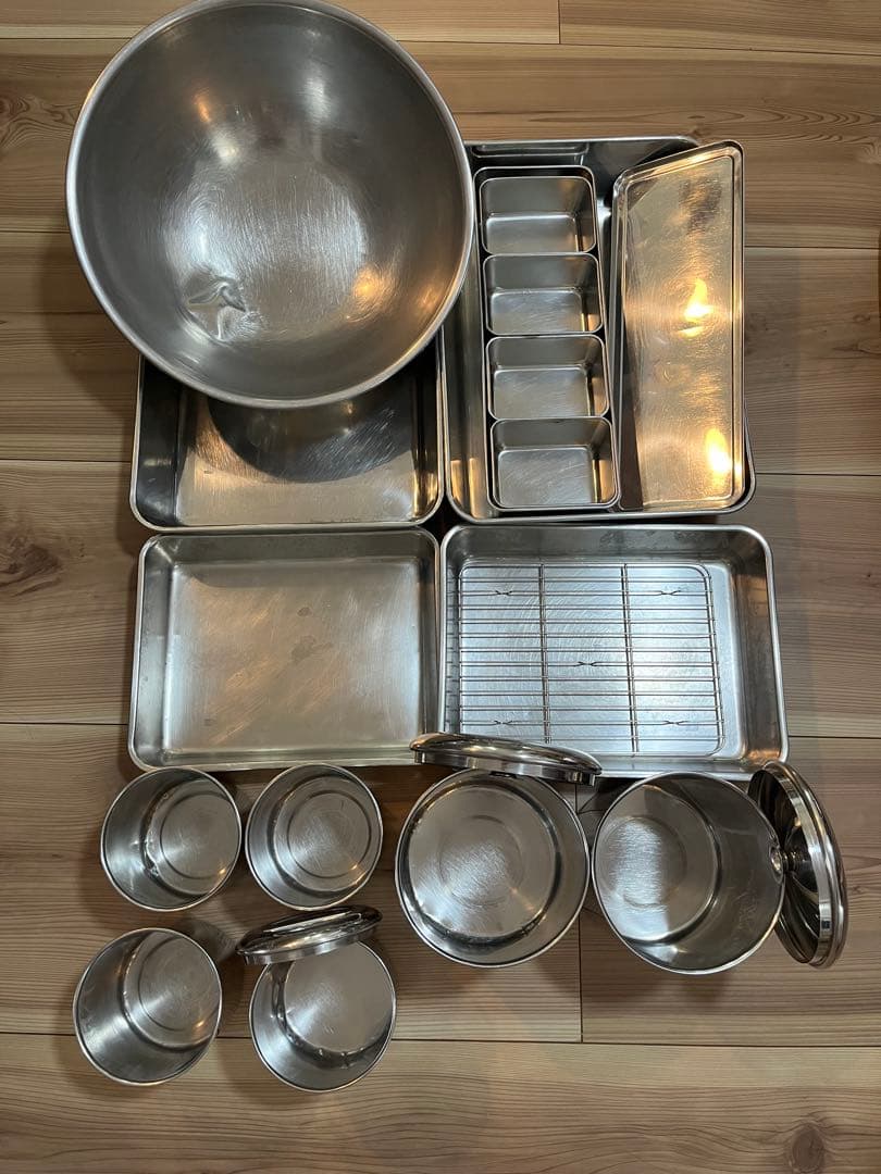 ステンレス製調理器具セット　rainbow nalu プロフ必須。　専用