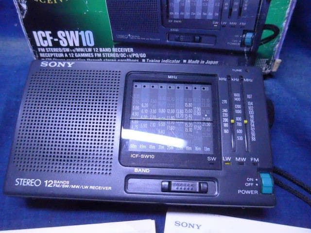美品ソニーラジオの名品です。SONY ICF-SW10 ワールドバンドレシーバー