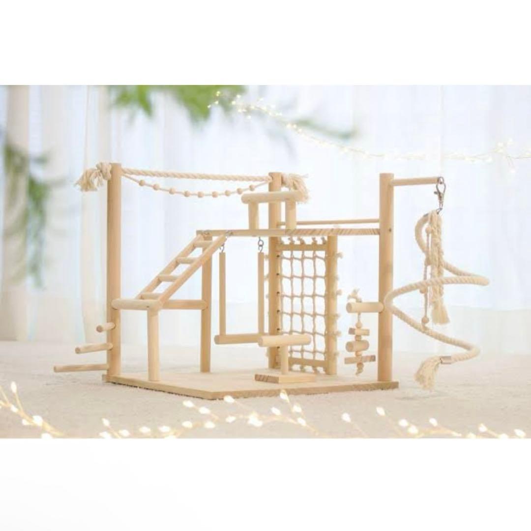 【値引き中】天然木のバードアスレチック