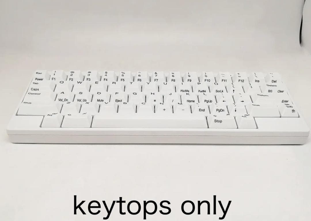 HHKB 雪 キートップセットのみ 25周年モデル US配列 左上印字